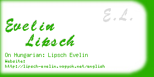 evelin lipsch business card